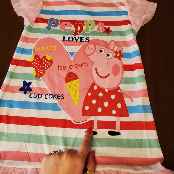 Girls Peppa Pig Pj Dress - Picture 4 of 10